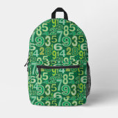 Sac À Dos Imprimé Number pattern (Recto)
