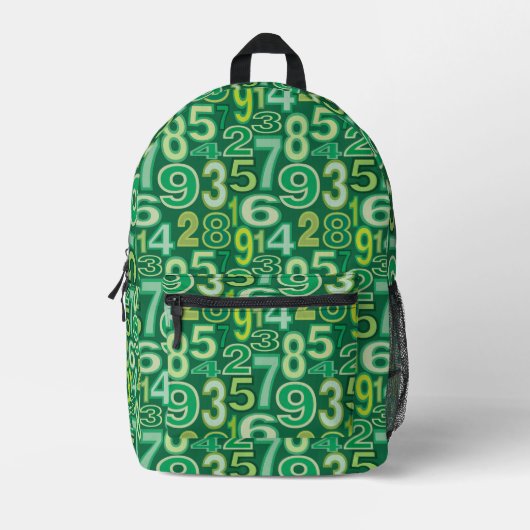 Sac À Dos Imprimé Number pattern (Recto)