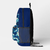 Sac À Dos Imprimé Océan bleu saphir (Droite)