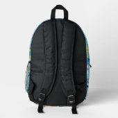 Sac À Dos Imprimé Océan Thème Octopus Imprimer Monogramme moderne (Verso)