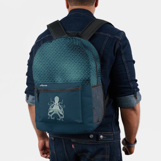 Sac À Dos Imprimé Octopus et échelles personnalisées (Insitu (Modèle))
