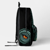 Sac À Dos Imprimé Œil de prédateur reptile primal (Gauche)
