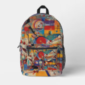 Sac À Dos Imprimé Œuvre d'art abstrait moderne (Recto)