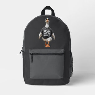 Sac À Dos Imprimé Oie Cool Avec Des Lunettes De Soleil