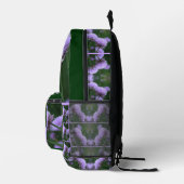 Sac À Dos Imprimé Oignon de Scallion Violet Fleur Personnalisé (Droite)