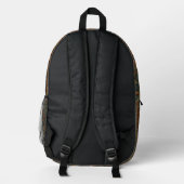 Sac À Dos Imprimé Oiseau élégant rétro de la forêt (Verso)