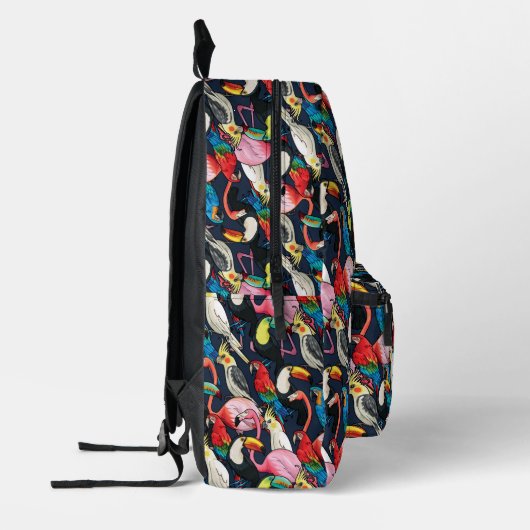 Sac À Dos Imprimé Oiseaux exotiques (Gauche)