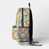 Sac À Dos Imprimé Oiseaux mignons et heureux parmi les fleurs du pri (Droite)