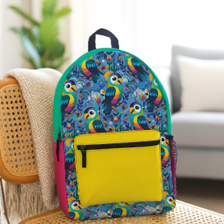 Sac À Dos Imprimé Oiseaux tropicaux