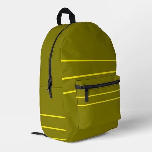 Sac À Dos Imprimé Olive avec jaune (Coin arrière gauche)