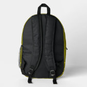 Sac À Dos Imprimé Olive avec jaune (Verso)