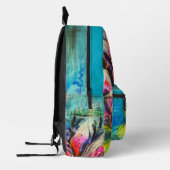 Sac À Dos Imprimé Ondes de calme fleuries (Gauche)