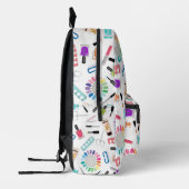 Sac À Dos Imprimé Ongles Manucure Pédicure Beauté Maquillage Nom per (Gauche)