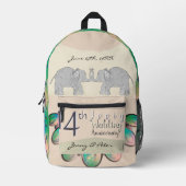 Sac À Dos Imprimé Opales du 14e anniversaire de l'ivoire (Recto)