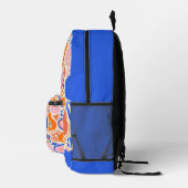 Sac À Dos Imprimé Orange Blue Monogram Fruits Légumes (Droite)