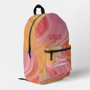 Sac À Dos Imprimé Orange et sorbet à la framboise - Choisissez la ge