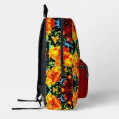 Sac À Dos Imprimé Orange Florale (Gauche)