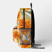 Sac À Dos Imprimé Orange marigold flowers pattern (Droite)