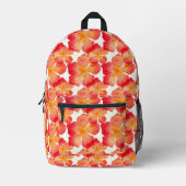 Sac À Dos Imprimé Orange Oleander motif floral (Recto)