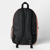 Sac À Dos Imprimé Orange pâle (Verso)