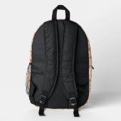Sac À Dos Imprimé Orange Peace Floral (Verso)