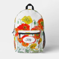 Orange Rouge Islande Poppy Watercolor Poppies Fill