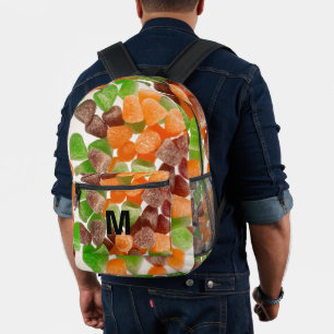 Sac À Dos Imprimé Orange vert rouge gomme bonbon saupoudrer sucre Mo