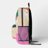 Sac À Dos Imprimé Orchidées tropicales Abstraites Décor moderne (Droite)