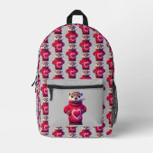 Sac À Dos Imprimé Otter dans le pull de la Saint Valentin (Recto)