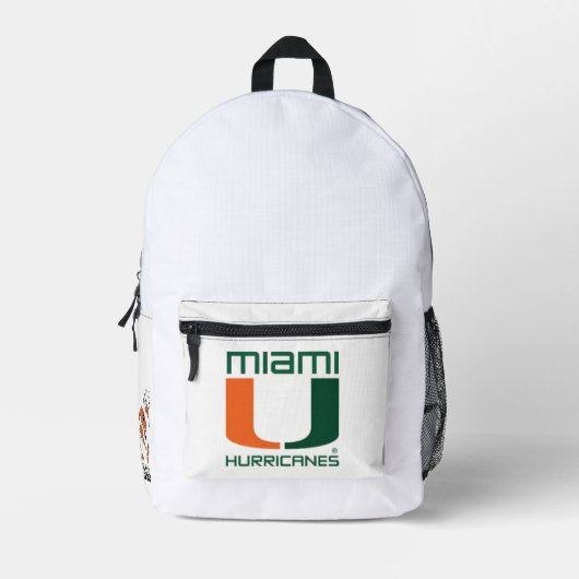 Sac À Dos Imprimé Ouragans de Miami (Recto)