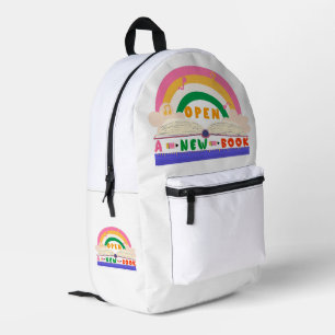 Sac À Dos Imprimé Ouvrir un nouveau livre