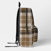 Sac À Dos Imprimé Oxford Black et Tan Plaid (Gauche)