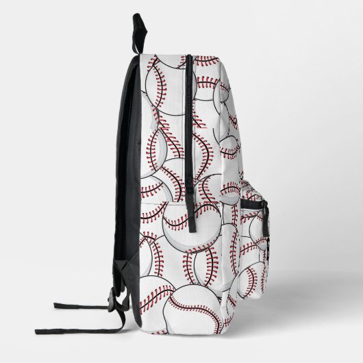 Sac À Dos Imprimé Pack arrière de conception Baseballs (Gauche)