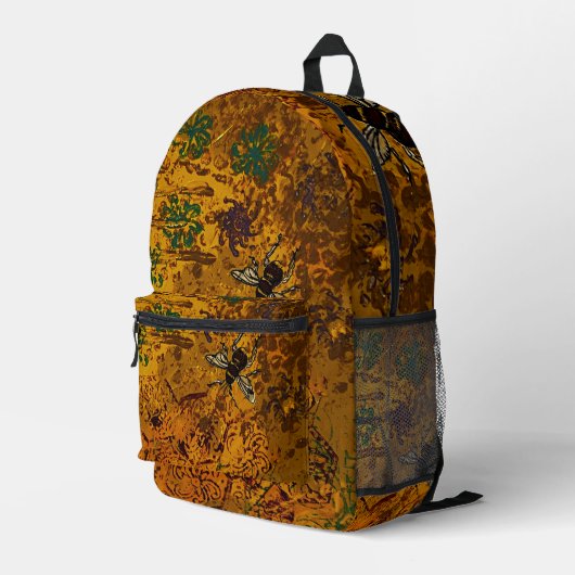Sac À Dos Imprimé Pack arrière de l'abeille de miel (Coin arrière droit)