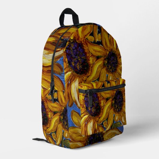 Sac À Dos Imprimé Pack arrière Sunflowers (Coin arrière gauche)