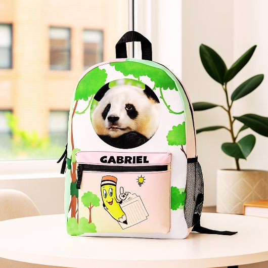 Sac À Dos Imprimé Pack d'apprentissage Panda heureux