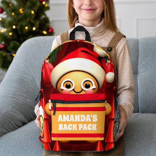 Sac À Dos Imprimé Pain d'épices Homme Noël Personnalisé Enfants