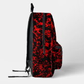 Sac À Dos Imprimé Paint Splatter-Noir & Rouge (Gauche)