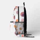 Sac À Dos Imprimé Painted Polka Dot Backpack  Personalised with text (Droite)