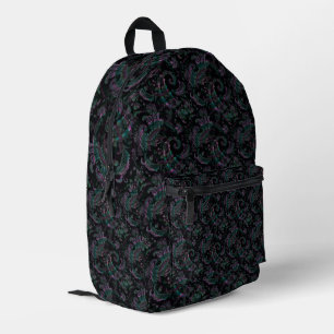 Sac À Dos Imprimé Paisley foncé complexe Nappe de pétrole