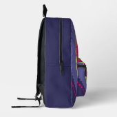 Sac À Dos Imprimé Paisley violet rose (Gauche)