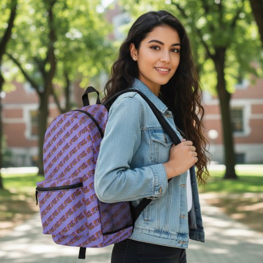 Sac à dos imprimé Paix