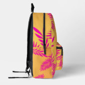 Sac À Dos Imprimé palmier d'été à feuilles tropicales rose feuille (Gauche)