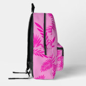 Sac À Dos Imprimé palmier d'été feuille rose motif (Gauche)