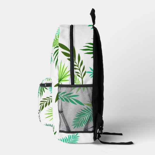Sac À Dos Imprimé palmier d'été feuille vert motif (Droite)