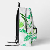 Sac À Dos Imprimé palmier d'été feuille vert motif (Gauche)
