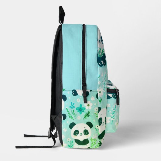 Sac À Dos Imprimé Panda Bear Motif Vert Imprimer (Gauche)