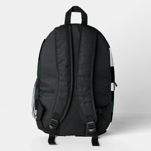 Sac À Dos Imprimé Panneau blanc vert (Verso)