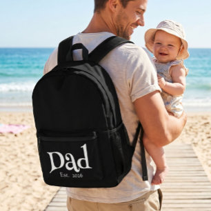 Sac À Dos Imprimé Papa Fun Gras Simple Papa Établit Nouveau Papa