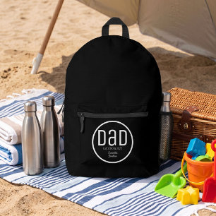 Sac À Dos Imprimé Papa Moderne avec Noms Simples d'Enfants